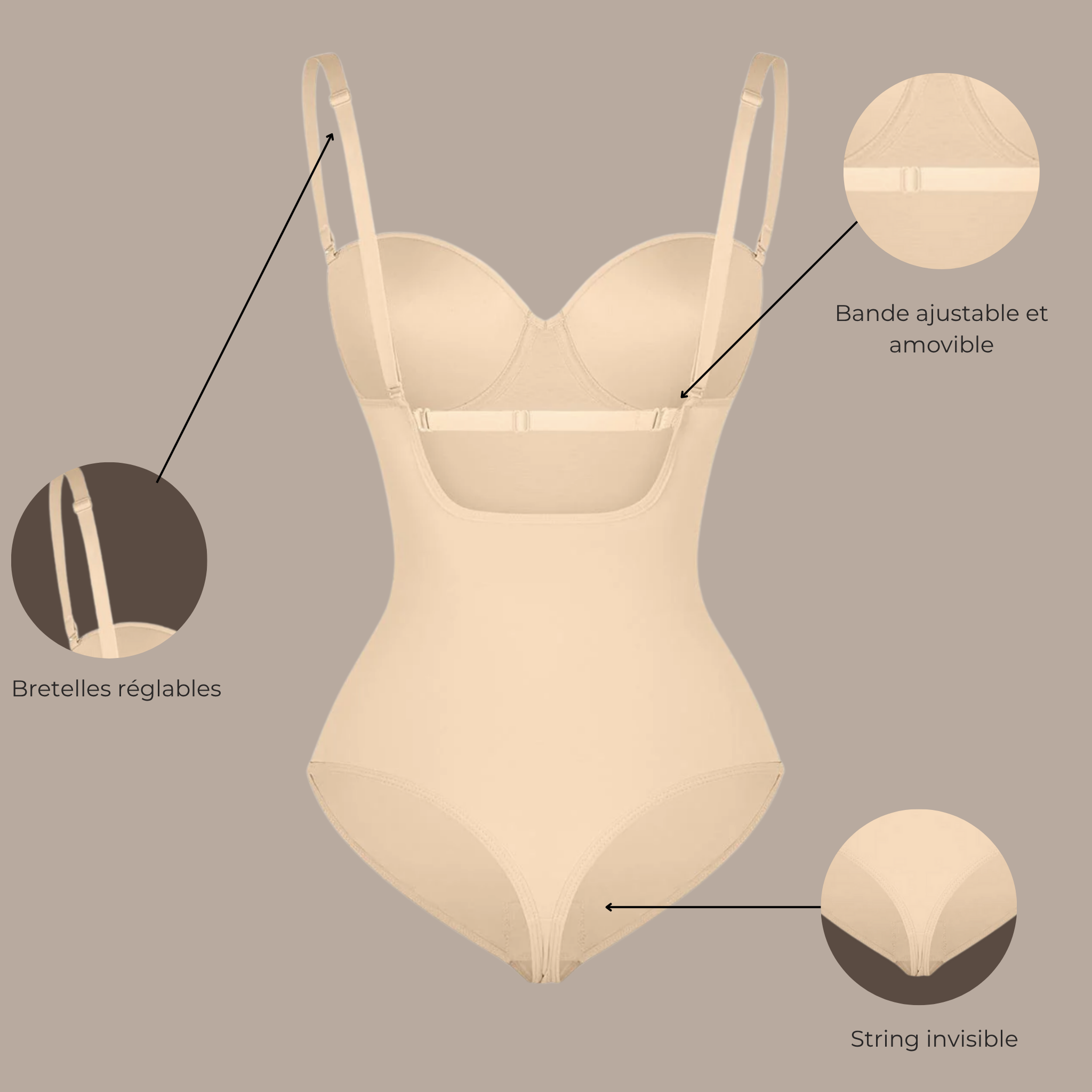Le body sculpture beige